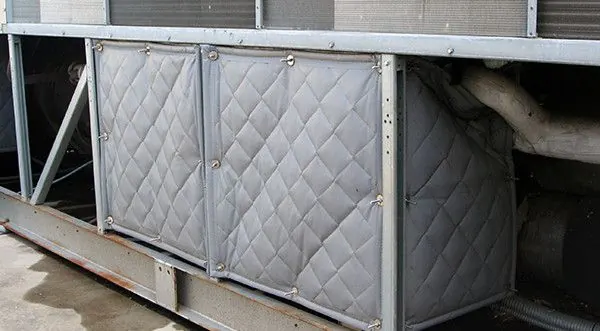 A more effective method of enclosing the compressor using a flexible barrier material. (image sourced from Kinetics)