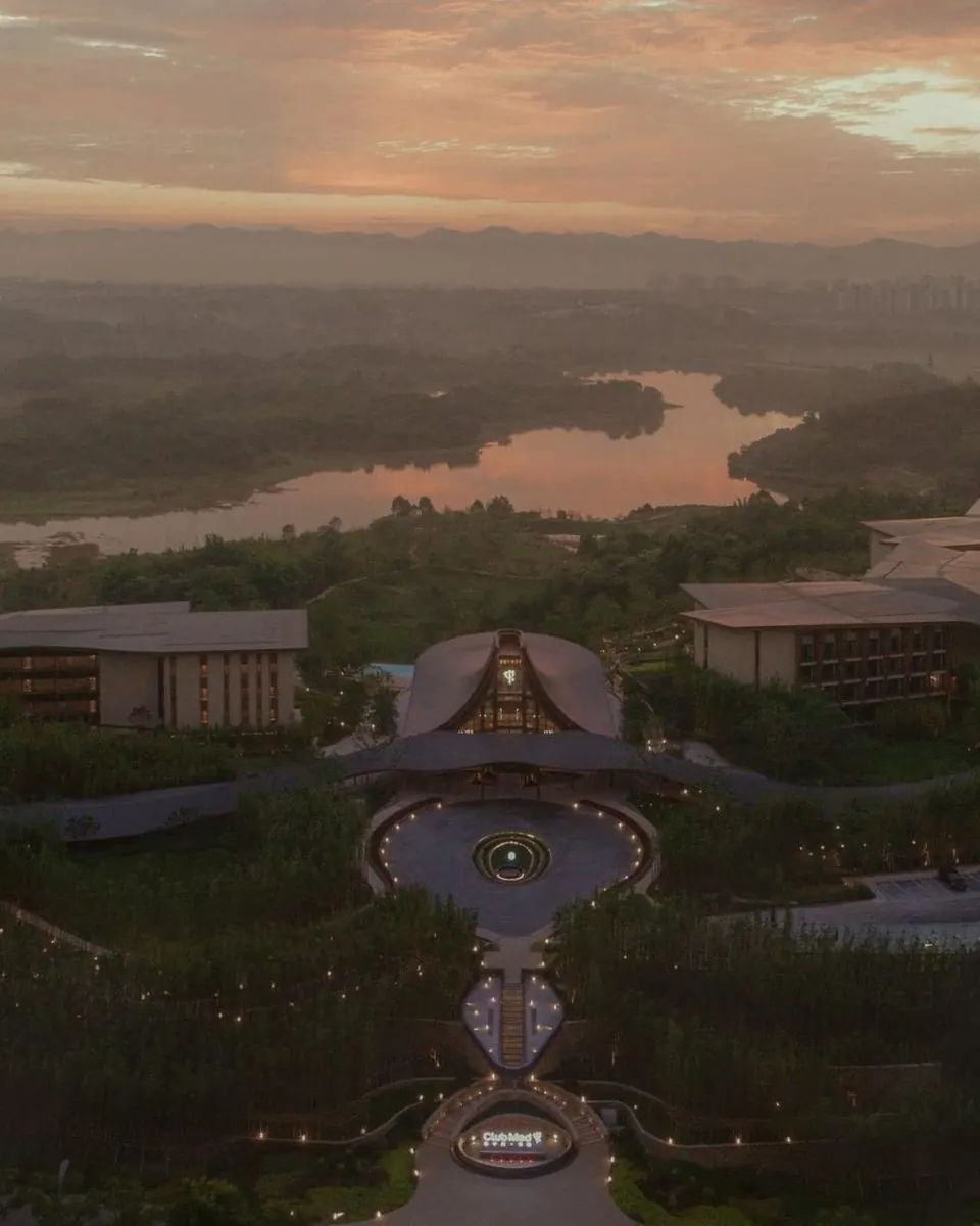 Club Med Joyview Heilongtan resort at dusk